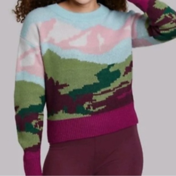 Wild Fable Sweater Crew Neck Landscape Size XS to Small NWT - Picture 12 of 12